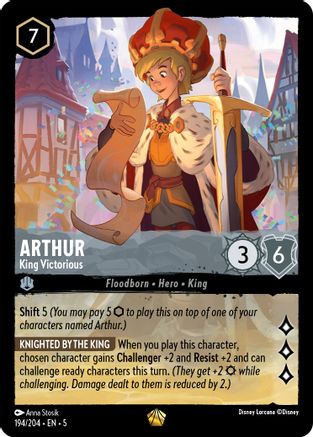 Arthur - King Victorious (194/204) - Shimmering Skies - Single Cards
