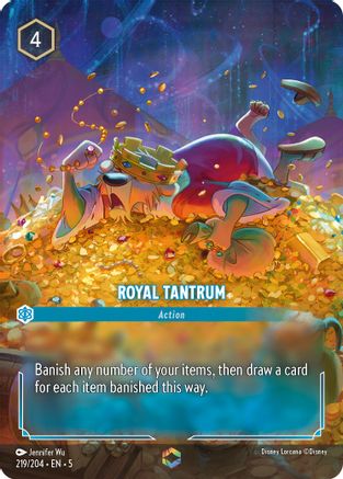 Royal Tantrum (Enchanted) (219/204) - Shimmering Skies Holofoil - Single Cards