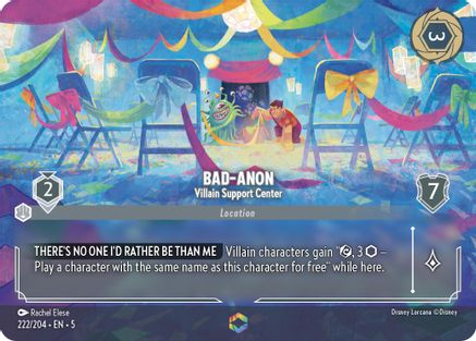Bad-Anon - Villain Support Center (Enchanted) (222/204) - Shimmering Skies Holofoil - Single Cards