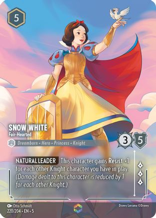Snow White - Fair-Hearted (Enchanted) (220/204) - Shimmering Skies Holofoil - Single Cards