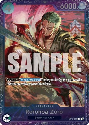 Roronoa Zoro (Treasure Cup 2024) (ST12-008) - One Piece Promotion Cards - Single Cards
