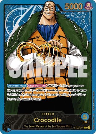 Crocodile (Premium Card Collection -Leader Collection-) (ST03-001) - One Piece Promotion Cards - Single Cards