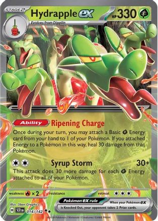 Hydrapple ex 14 - Pokemon SV07 Stellar Crown Holofoil - Single Cards