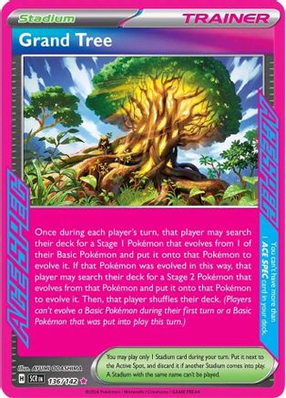 Grand Tree 136 - Pokemon SV07 Stellar Crown Holofoil - Single Cards