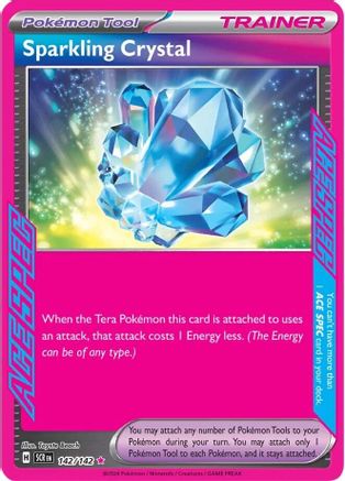 Sparkling Crystal 142 - Pokemon SV07 Stellar Crown Holofoil - Single Cards