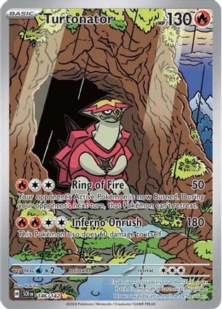 Turtonator 146 - Pokemon SV07 Stellar Crown Holofoil - Single Cards