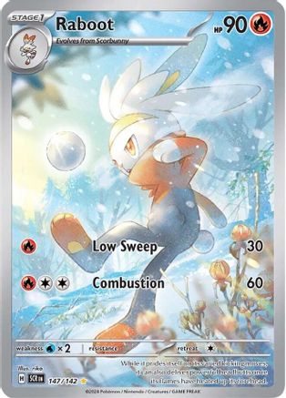 Raboot 147 - Pokemon SV07 Stellar Crown Holofoil - Single Cards