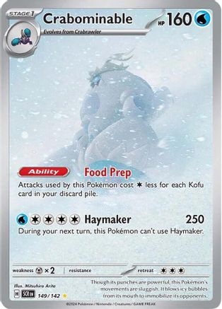 Crabominable 149 - Pokemon SV07 Stellar Crown Holofoil - Single Cards
