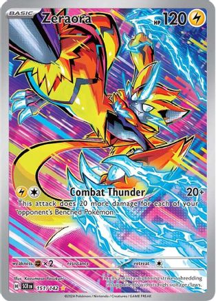 Zeraora 151 - Pokemon SV07 Stellar Crown Holofoil - Single Cards