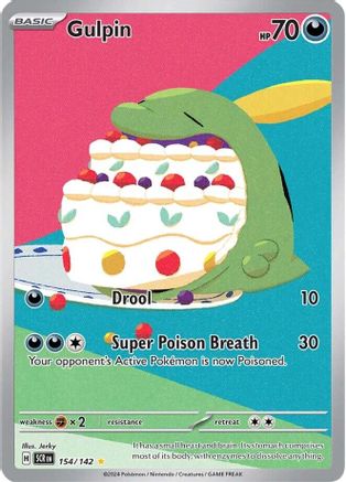 Gulpin 154 - Pokemon SV07 Stellar Crown Holofoil - Single Cards