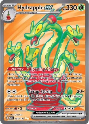 Hydrapple ex 156 - Pokemon SV07 Stellar Crown Holofoil - Single Cards