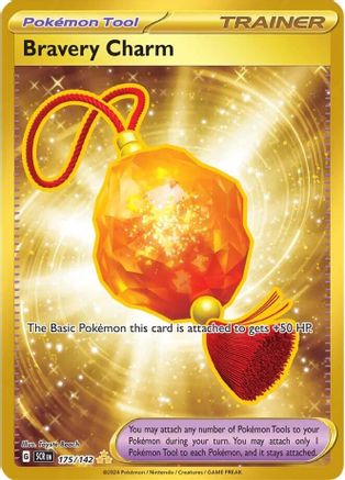 Bravery Charm 175 - SV07 Stellar Crown Pokemon Holofoil - Single Cards