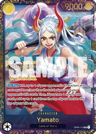 Yamato (Championship 2024 Finals Winner) (OP04-112) - One Piece Promotion Cards - Single Cards