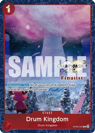 Drum Kingdom (Championship 2024 Finalist Card Set) (OP08-020) - One Piece Promotion Cards - Single Cards