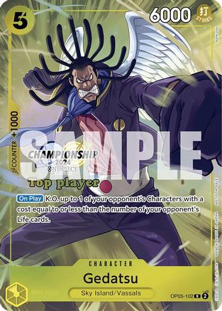 Gedatsu (Championship 2024 Top Player Pack) (OP05-102) - One Piece Promotion Cards - Single Cards