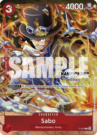 Sabo (CS 2024 Event Pack Finalist) (P-044) - One Piece Promotion Cards - Single Cards