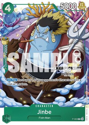 Jinbe (CS 2024 Event Pack Finalist) (P-063) - One Piece Promotion Cards - Single Cards