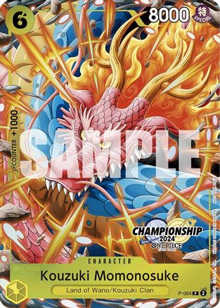 Kouzuki Momonosuke (CS 2024 Event Pack Finalist) (P-064) - One Piece Promotion Cards - Single Cards