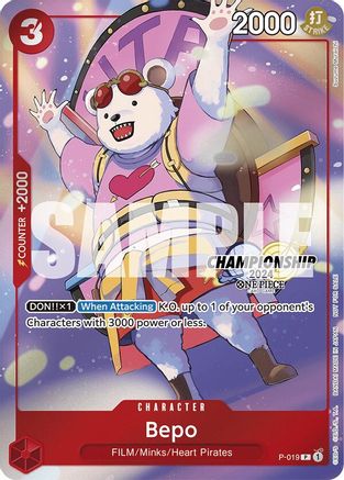 Bepo (CS 2024 Celebration Pack) (P-019) - One Piece Promotion Cards - Single Cards