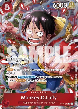 Monkey.D.Luffy (CS 2024 Celebration Pack) (ST01-012) - One Piece Promotion Cards - Single Cards