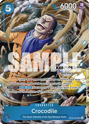 Crocodile (CS 2024 Celebration Pack) (ST03-003) - One Piece Promotion Cards - Single Cards