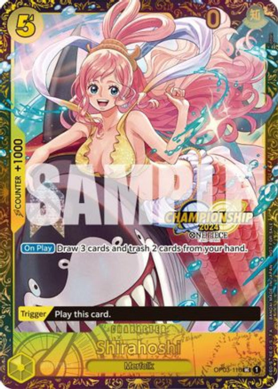 Shirahoshi (October Championship 2024 Online Regional) (OP03-116) - One Piece Promotion Cards Foil - Single Cards