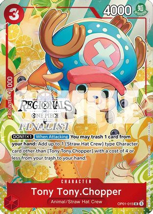 Tony Tony.Chopper (Online Regional 2024 Vol. 3) [Finalist] (OP01-015) - One Piece Promotion Cards - Single Cards