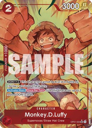Monkey.D.Luffy (OP01-024) (Alternate Art) (OP01-024) - Premium Booster -The Best- Foil - Single Cards