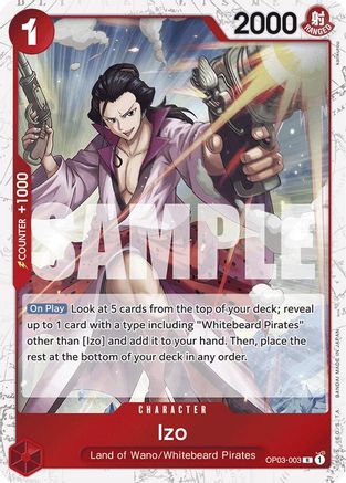 Izo (OP03-003) (Jolly Roger Foil) (OP03-003) - Premium Booster -The Best- Foil - Single Cards