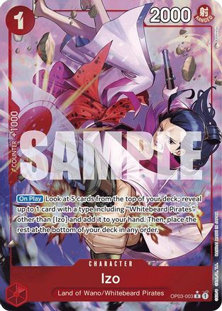 Izo (OP03-003) (Alternate Art) (OP03-003) - Premium Booster -The Best- Foil - Single Cards