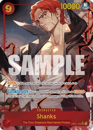Shanks (OP01-120) (Alternate Art) (OP01-120) - Premium Booster -The Best- Foil - Single Cards