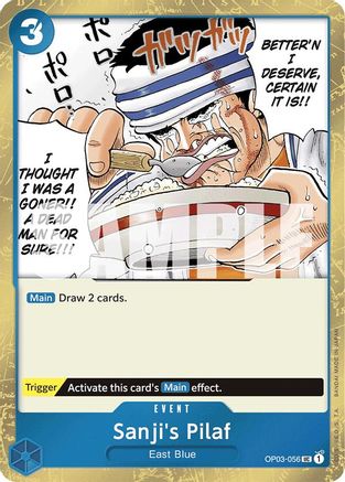 Sanji's Pilaf (Jolly Roger Foil) (OP03-056) - Premium Booster -The Best- Foil - Single Cards