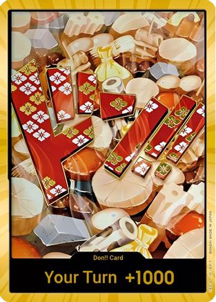 DON!! Card (Oden) (Gold) - Premium Booster -The Best- Foil - Single Cards