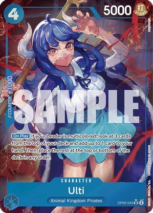 Ulti (Alternate Art) (OP05-043) - Premium Booster -The Best- Foil - Single Cards