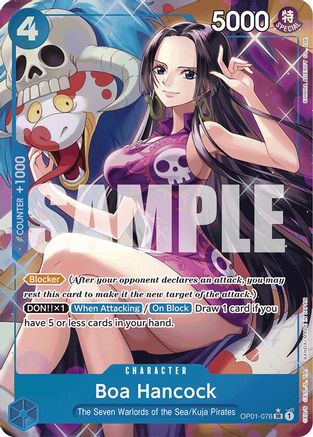 Boa Hancock (OP01-078) (Alternate Art) (OP01-078) - Premium Booster -The Best- Foil - Single Cards