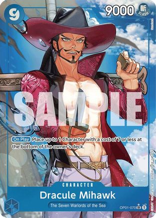 Dracule Mihawk (OP01-070) (Alternate Art) (OP01-070) - Premium Booster -The Best- Foil - Single Cards