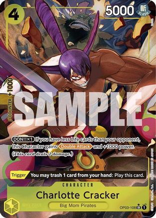 Charlotte Cracker (Alternate Art) (OP03-108) - Premium Booster -The Best- Foil - Single Cards
