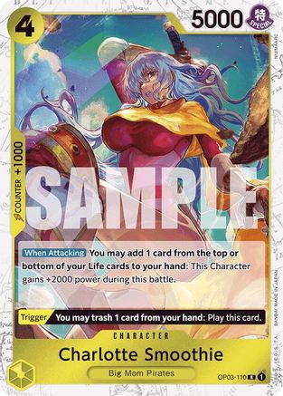Charlotte Smoothie (Jolly Roger Foil) (OP03-110) - Premium Booster -The Best- Foil - Single Cards