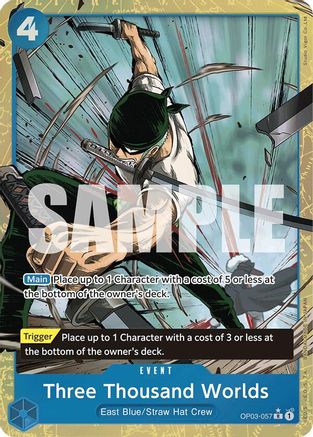 Three Thousand Worlds (Alternate Art) (OP03-057) - Premium Booster -The Best- Foil - Single Cards