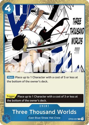 Three Thousand Worlds (Jolly Roger Foil) (OP03-057) - Premium Booster -The Best- Foil - Single Cards