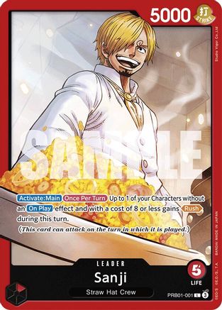 Sanji (PRB01-001) (PRB01-001) - Premium Booster -The Best- Foil - Single Cards