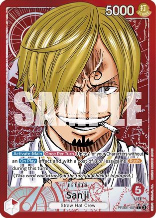 Sanji (PRB01-001) (Alternate Art) (PRB01-001) - Premium Booster -The Best- Foil - Single Cards