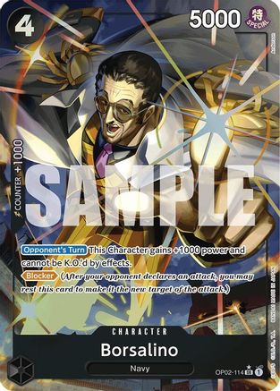 Borsalino (Alternate Art) (OP02-114) - Premium Booster -The Best- Foil - Single Cards