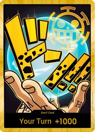 DON!! Card (Trafalgar Law) (Gold) - Premium Booster -The Best- Foil - Single Cards