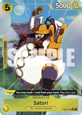 Satori (Alternate Art) (OP05-105) - Premium Booster -The Best- Foil - Single Cards