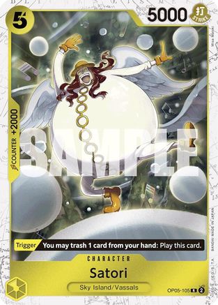 Satori (Jolly Roger Foil) (OP05-105) - Premium Booster -The Best- Foil - Single Cards