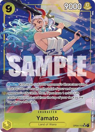 Yamato (OP04-112) (Alternate Art) (OP04-112) - Premium Booster -The Best- Foil - Single Cards