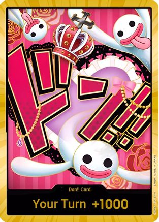 DON!! Card (Perona) (Gold) - Premium Booster -The Best- Foil - Single Cards