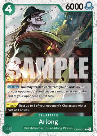 Arlong (Jolly Roger Foil) (OP06-023) - Premium Booster -The Best- Foil - Single Cards