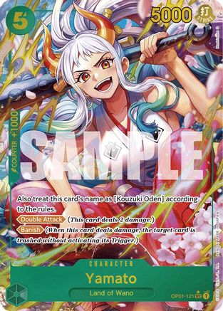 Yamato (OP01-121) (Alternate Art) (OP01-121) - Premium Booster -The Best- Foil - Single Cards